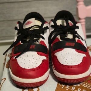Nike Kids Red and White Athletic Sneakers